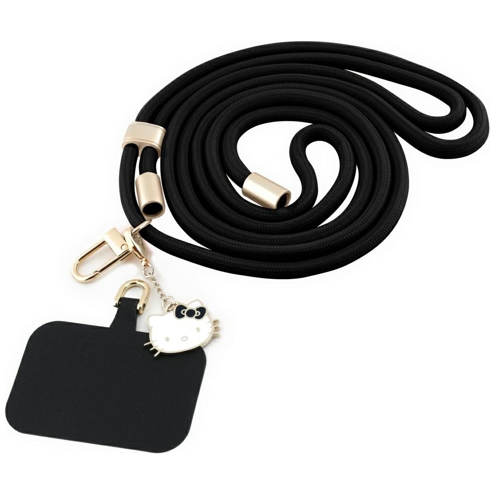 Hello Kitty Patch & Kitty Head Charm Universal Phone Lanyard - Sort