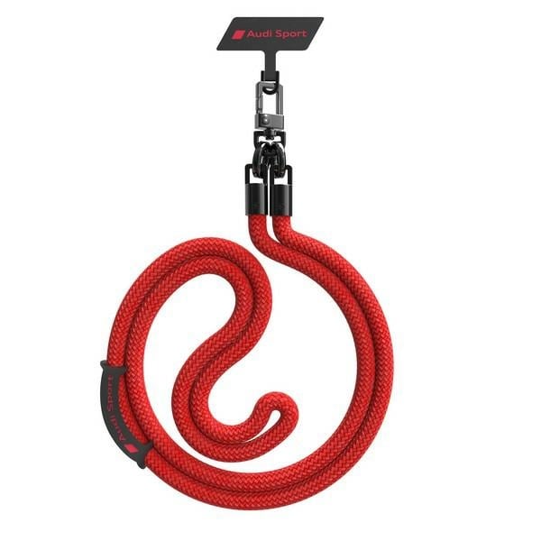 Audi Crossbody Universal Leash 120cm x 10mm - Rød
