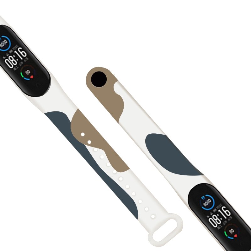 Rem Moro bånd til Xiaomi Mi Band 3 / 4 silikone rem ur armbånd mønster 12