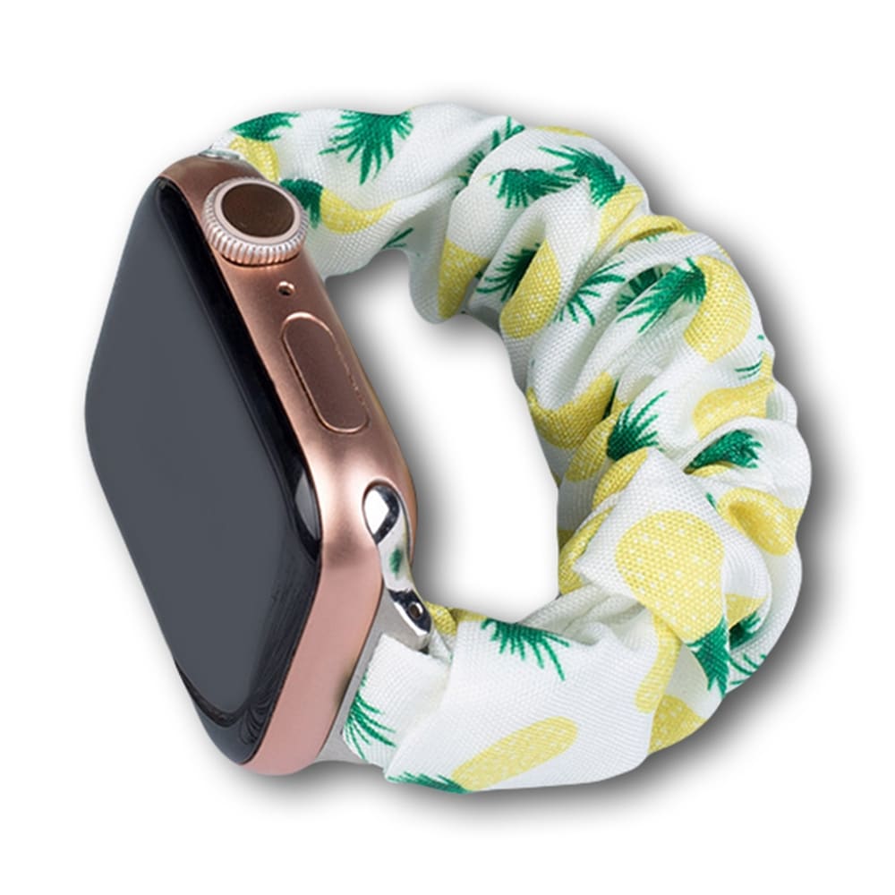 Stofrem til Apple Ur 38 / 40 / 41 mm rem armbånd gummirem - ananas