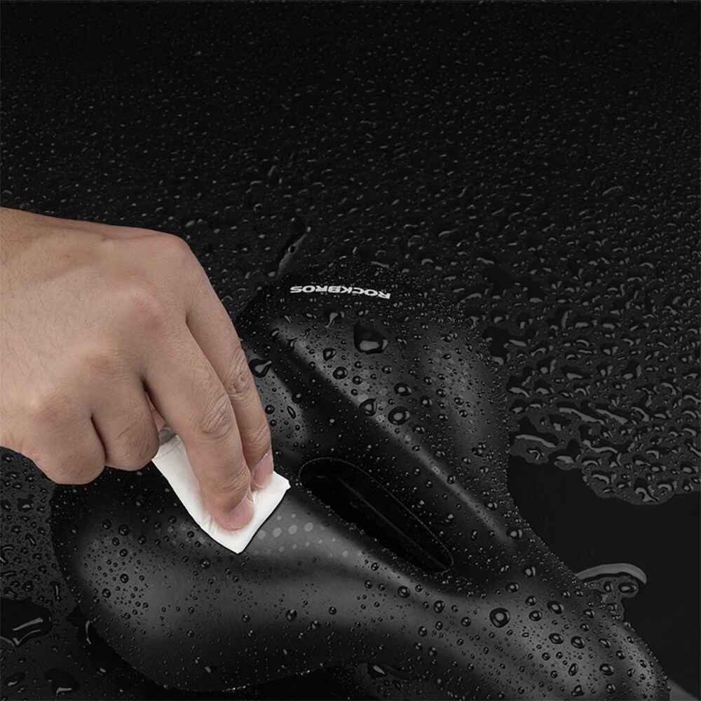 Rockbros 38218916002 MTB-cykelsadel + lampe - sort