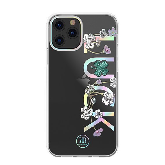 Kingxbar Lucky Series - etui med Swarovski-krystaller til iPhone 12 mini (Luck) transparent