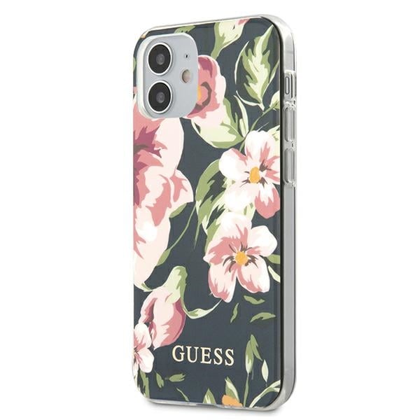 Guess GUHCP12SIMLFL03 iPhone 12 mini 5,4" navy/navy N°3 Flower Collection