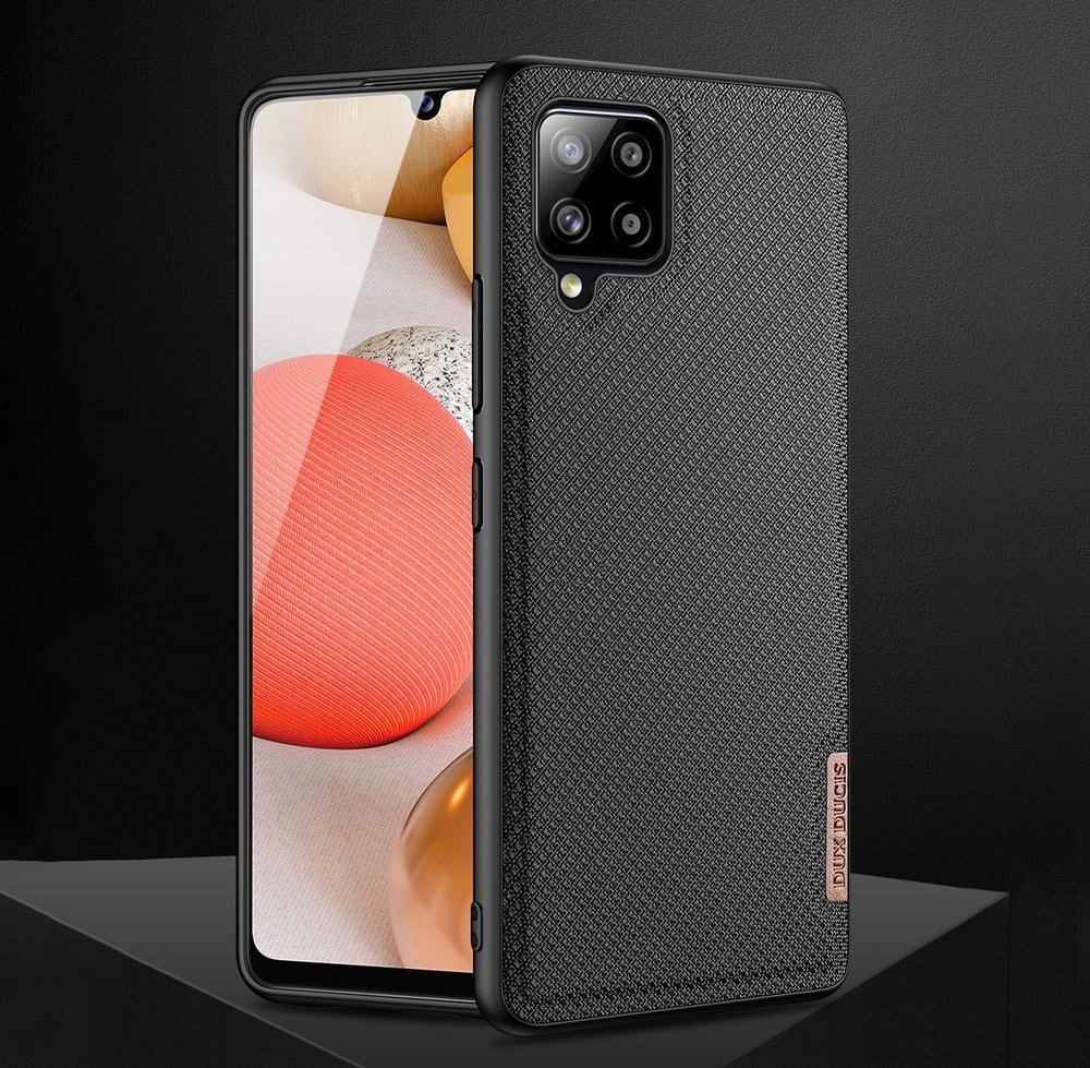 Dux Ducis Fino etui dækket med nylonmateriale til Samsung Galaxy A42 5G grøn