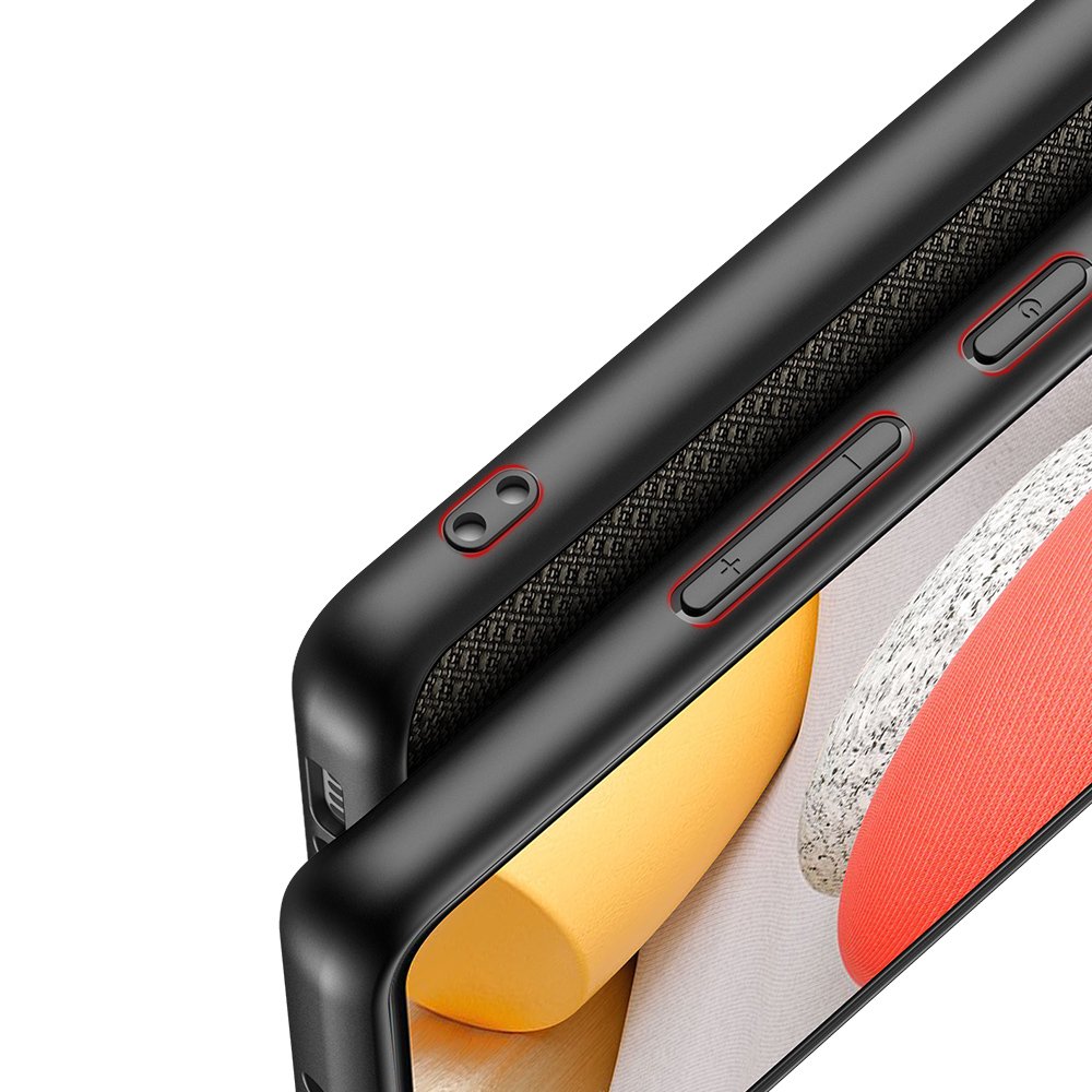 Dux Ducis Fino etui dækket med nylonmateriale til Samsung Galaxy A42 5G grøn
