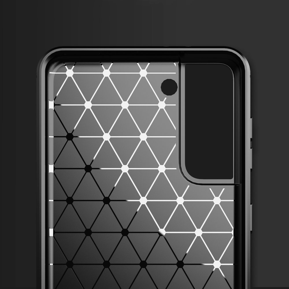 Carbon Case Fleksibelt TPU-etui til Samsung Galaxy S21+ 5G (S21 Plus 5G) sort