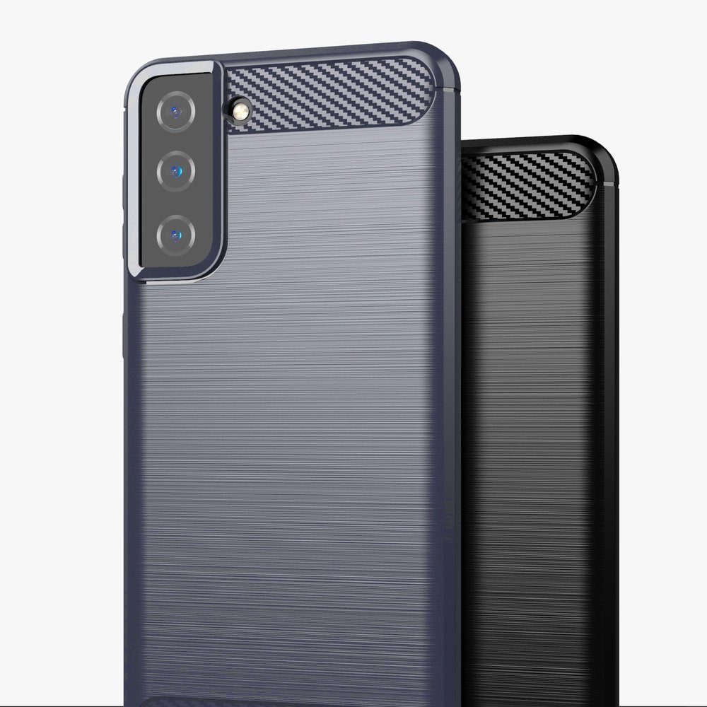 Carbon Case Fleksibelt TPU-etui til Samsung Galaxy S21+ 5G (S21 Plus 5G) sort