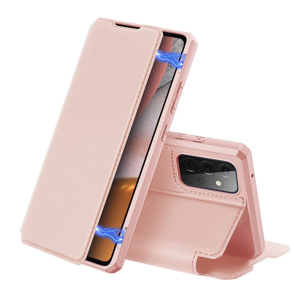 DUX DUCIS Skin X Bookcase-etui til Samsung Galaxy A72 4G pink