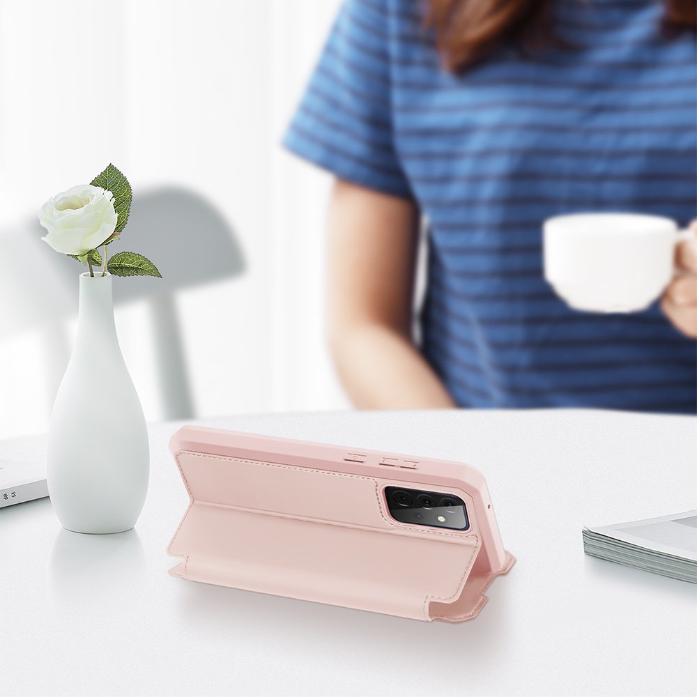 DUX DUCIS Skin X Bookcase-etui til Samsung Galaxy A72 4G pink