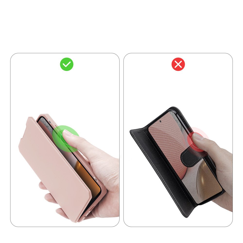 DUX DUCIS Skin X Bookcase-etui til Samsung Galaxy A72 4G pink