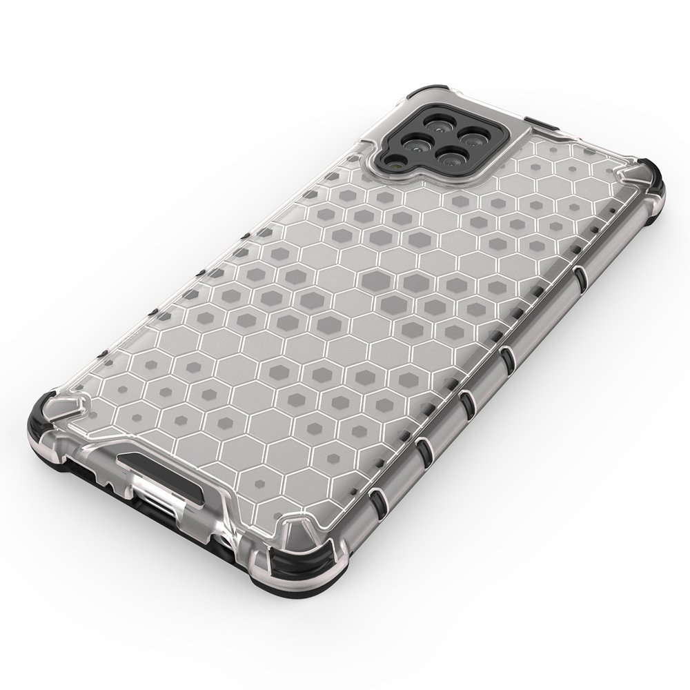 Honeycomb Case panser cover med TPU Bumper til Samsung Galaxy A42 5G blå