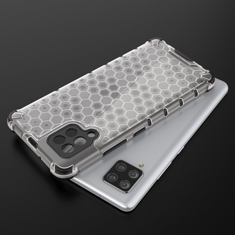 Honeycomb Case panser cover med TPU Bumper til Samsung Galaxy A42 5G blå