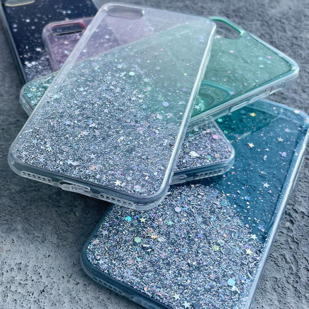 Wozinsky Star Glitter Shining Cover til Samsung Galaxy A72 4G transparent