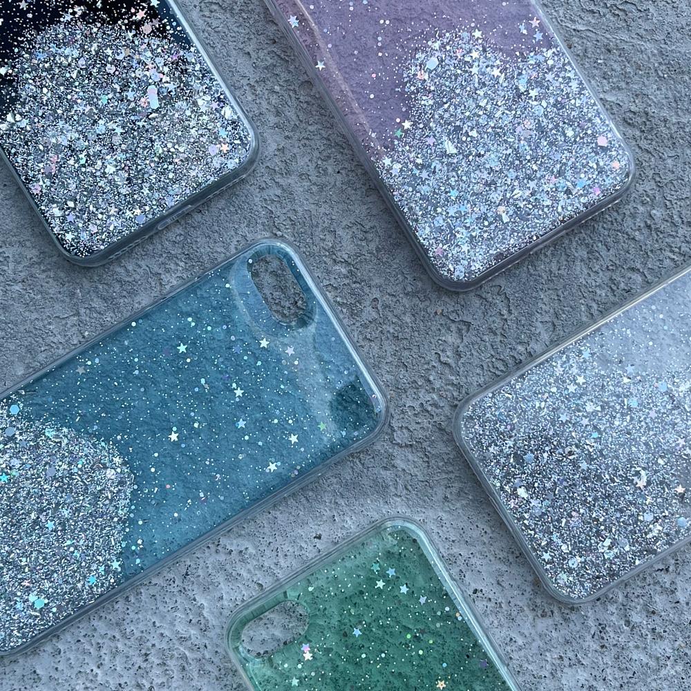 Wozinsky Star Glitter Shining Cover til Samsung Galaxy A72 4G green