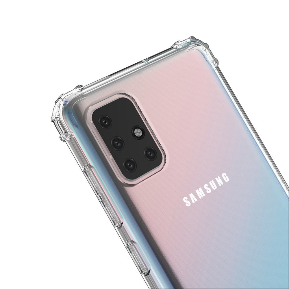 Wozinsky Anti Shock holdbart etui med militær beskyttelse til Samsung Galaxy A72 4G transparent