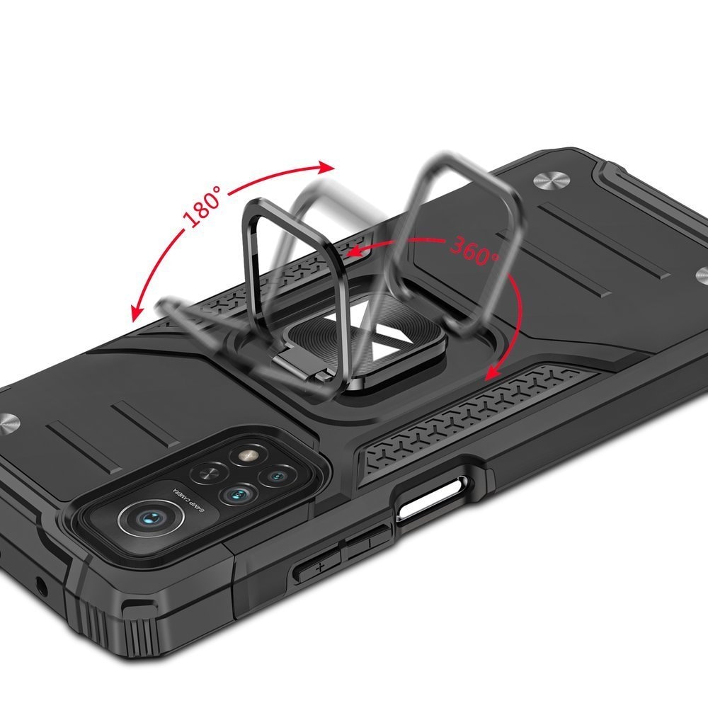Wozinsky Ring Armor Case Kickstand Tough Rugged Cover til Samsung Galaxy A72 4G pink