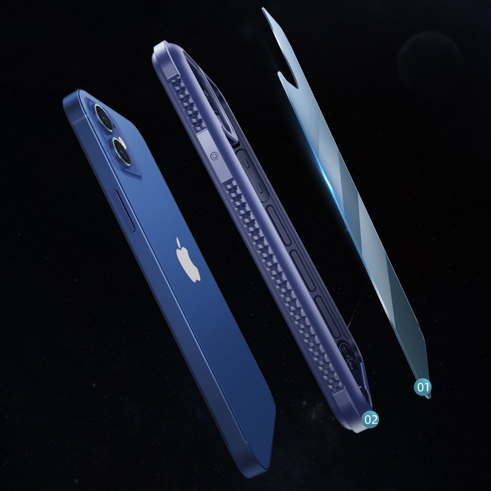 Joyroom Frigate Series holdbart hårdt etui til iPhone 12 Pro Max grøn (JR-BP772)