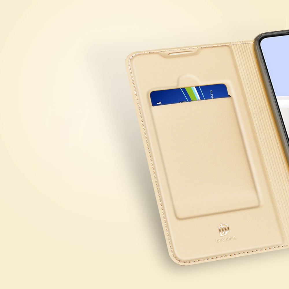 Dux Ducis Skin Pro Bookcase type etui til Samsung Galaxy A22 4G gylden