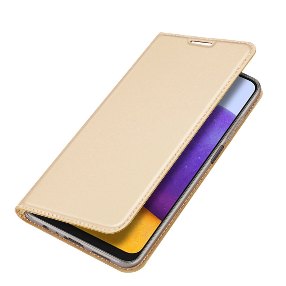 Dux Ducis Skin Pro Bookcase type etui til Samsung Galaxy A22 4G gylden