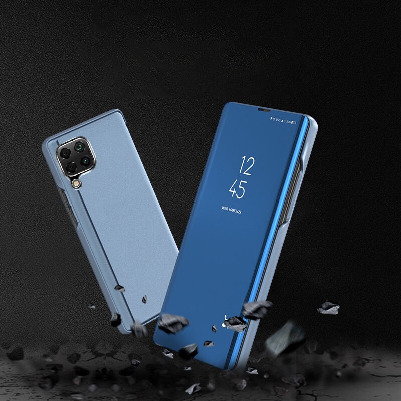 Clear View Case cover til Samsung Galaxy A22 4G sort