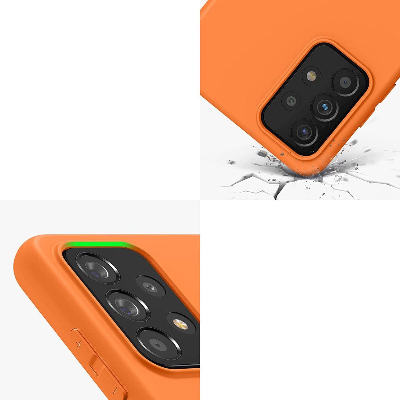 Silikoneetui Blødt, fleksibelt gummicover til Samsung Galaxy A22 4G blå