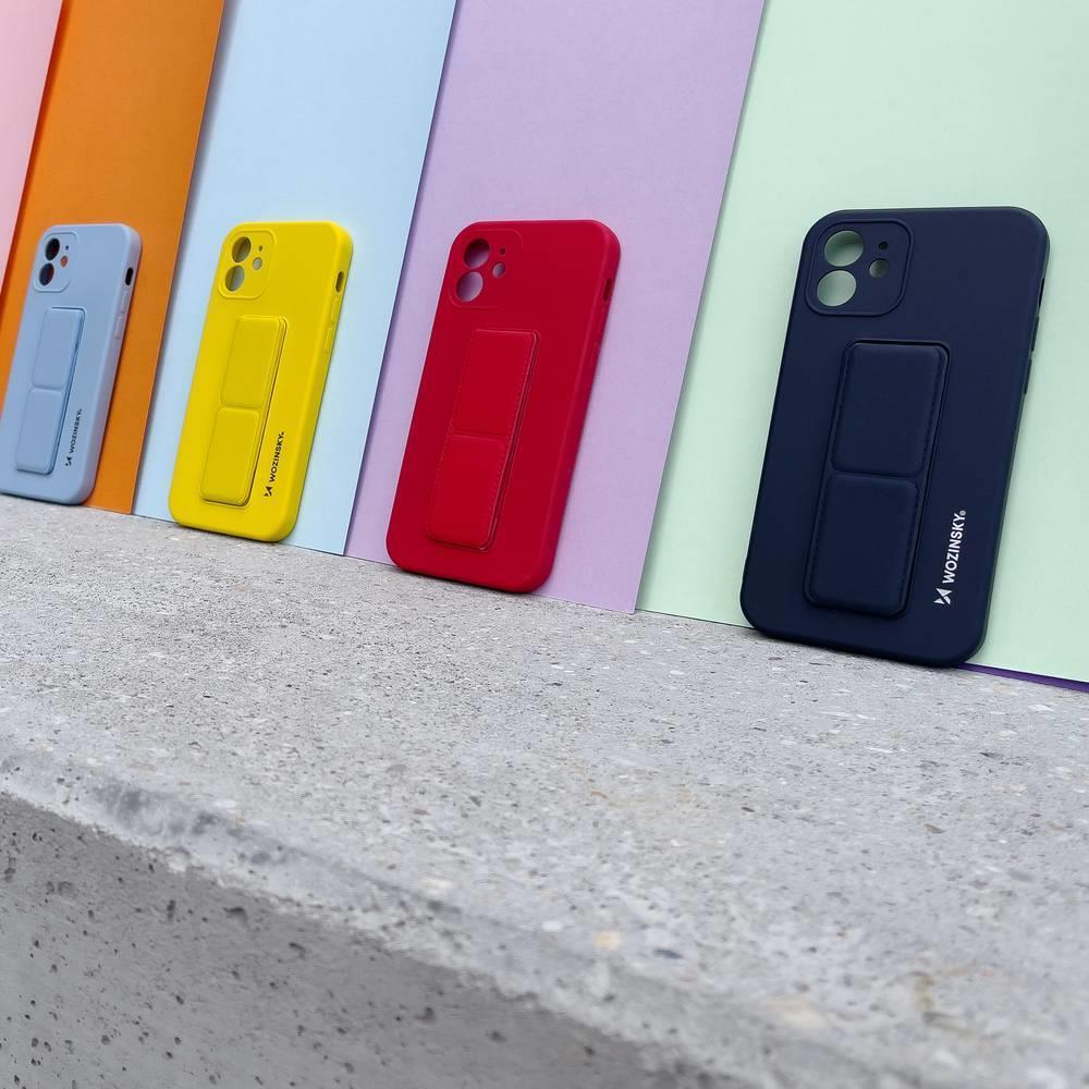 Wozinsky Kickstand-etui silikoneetui med stander Samsung Galaxy A22 4G mørkegrøn
