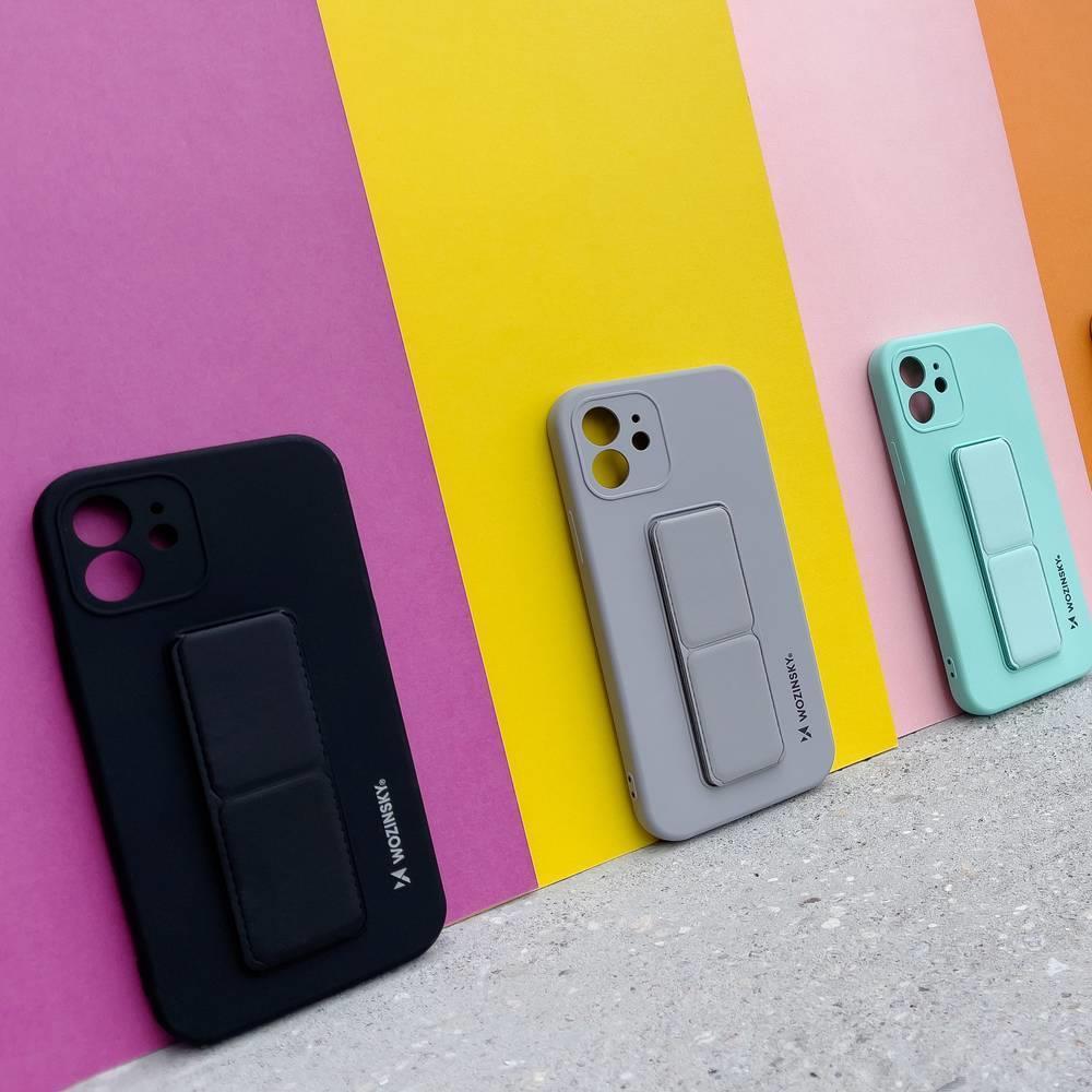 Wozinsky Kickstand-etui Silikone-etui med stander til Samsung Galaxy A72 4G Lyseblå