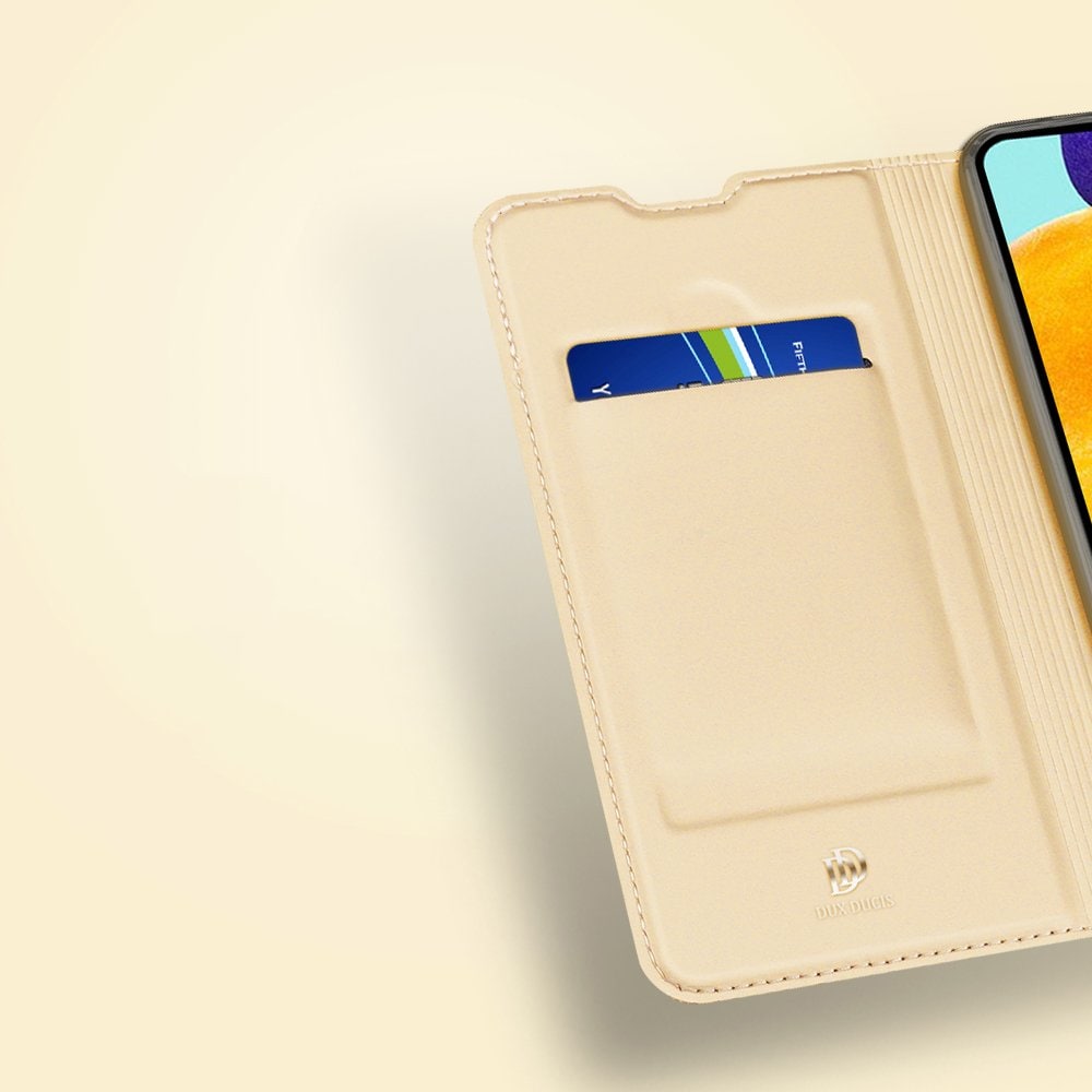Dux Ducis Skin Pro Bookcase-etui til Samsung Galaxy A03s gylden