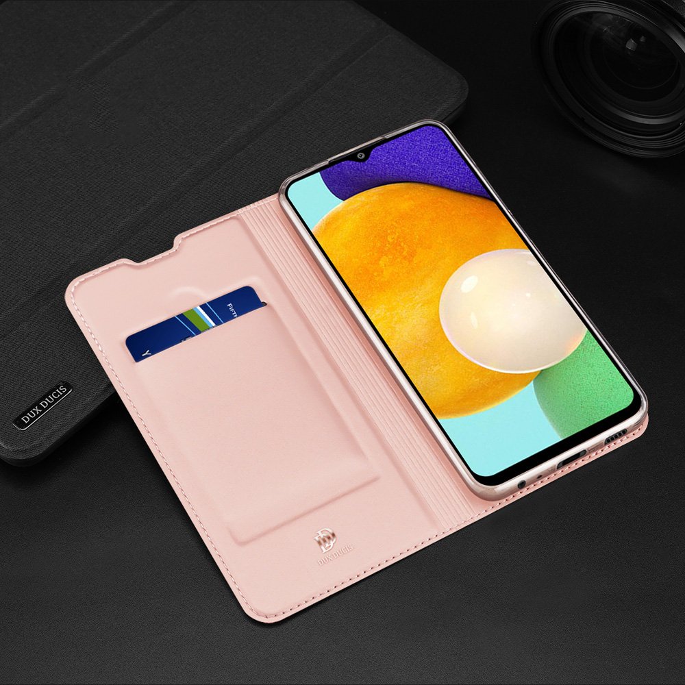 Dux Ducis Skin Pro Bookcase-etui til Samsung Galaxy A03s gylden