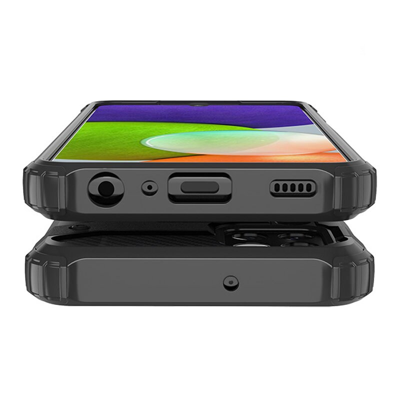 Hybrid Armor Case Tough Rugged Cover til Samsung Galaxy A22 4G golden