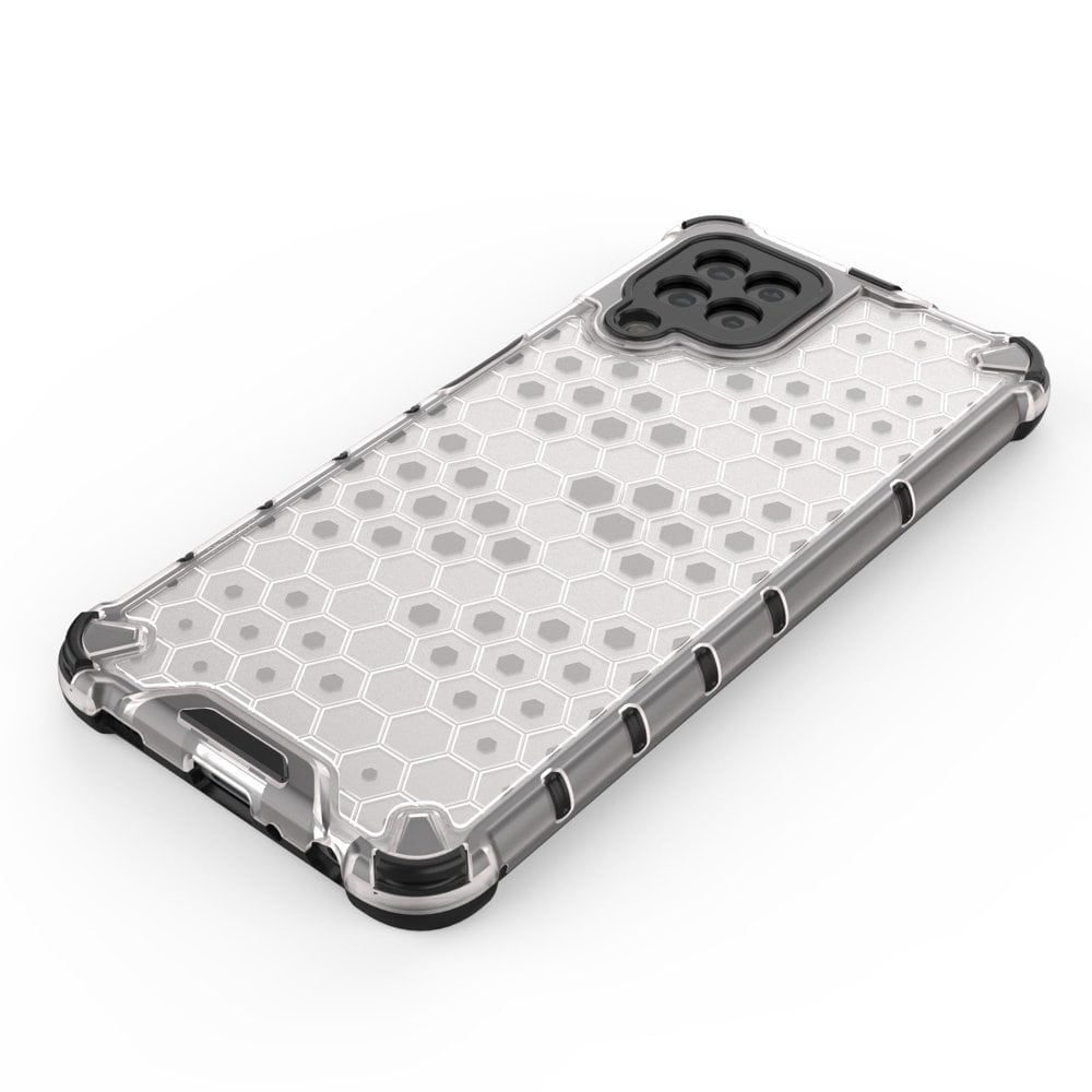 Honeycomb Case panser cover med TPU Bumper til Samsung Galaxy A22 4G sort