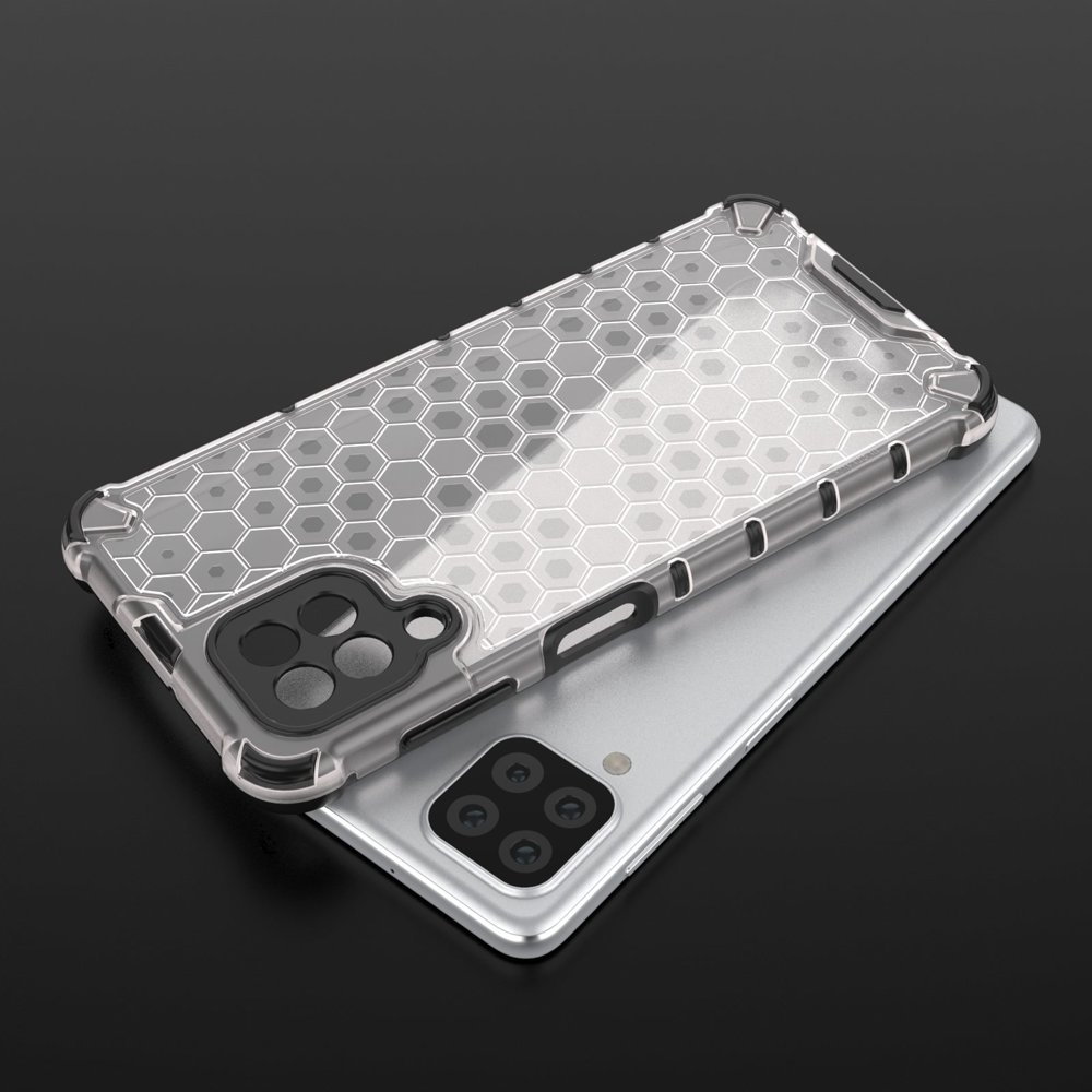 Honeycomb Case panser cover med TPU Bumper til Samsung Galaxy A22 4G blå