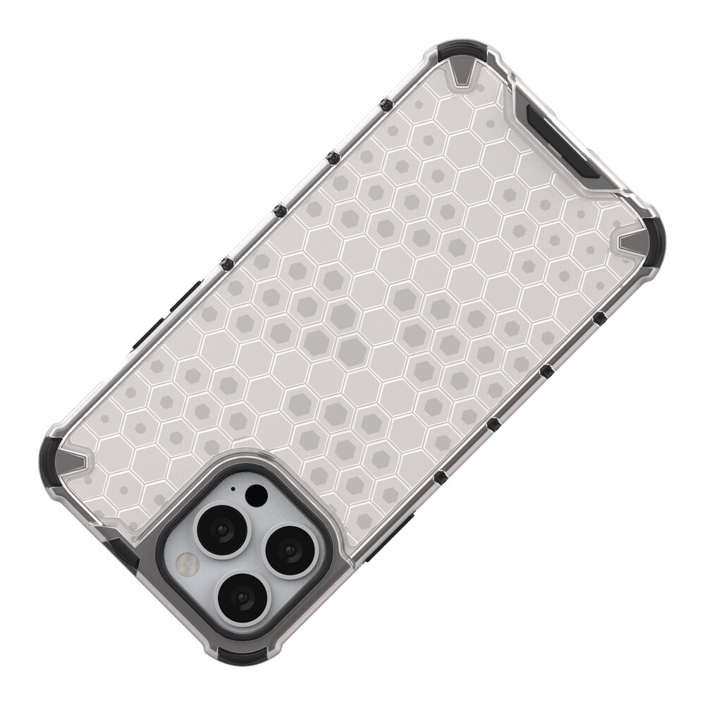 Honeycomb Case panser cover med TPU Bumper til iPhone 13 Pro Max sort
