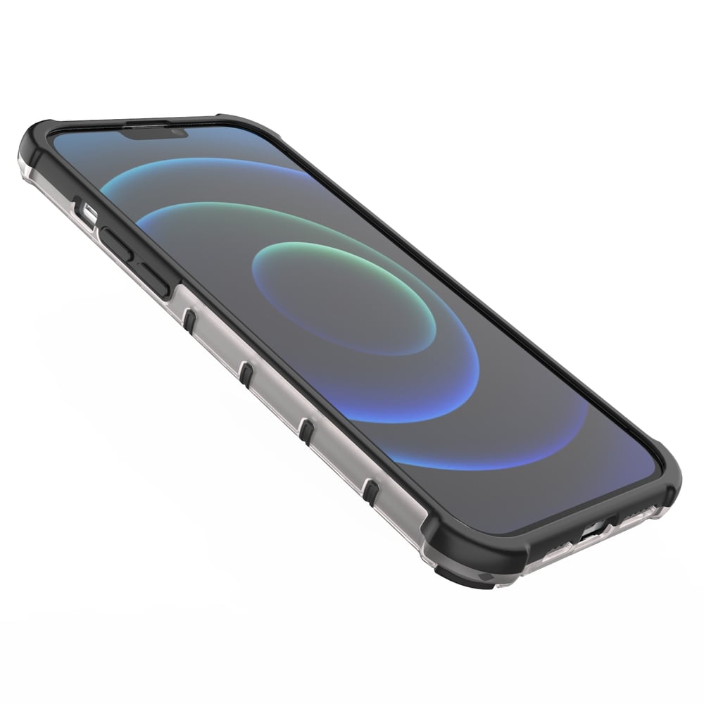 Honeycomb Case panser cover med TPU Bumper til iPhone 13 Pro Max grøn