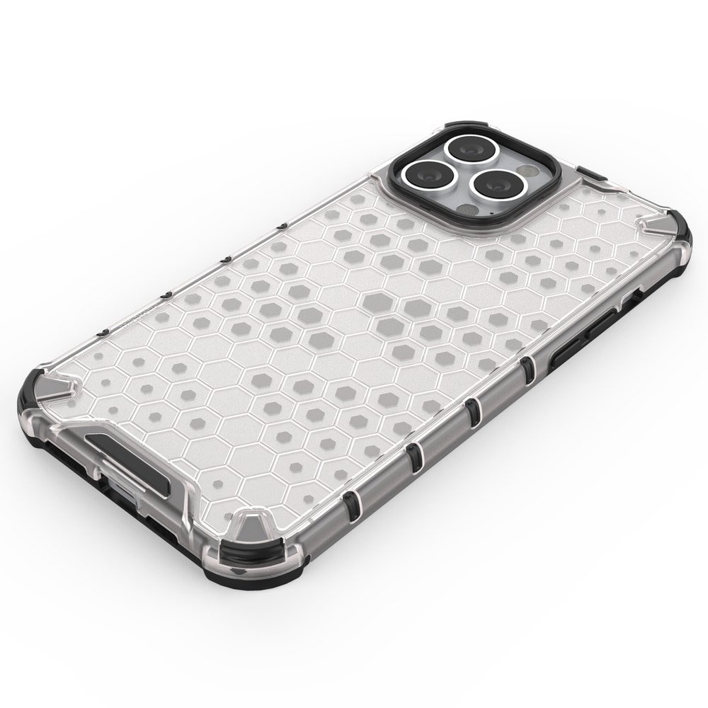 Honeycomb Case panser cover med TPU Bumper til iPhone 13 Pro Max grøn