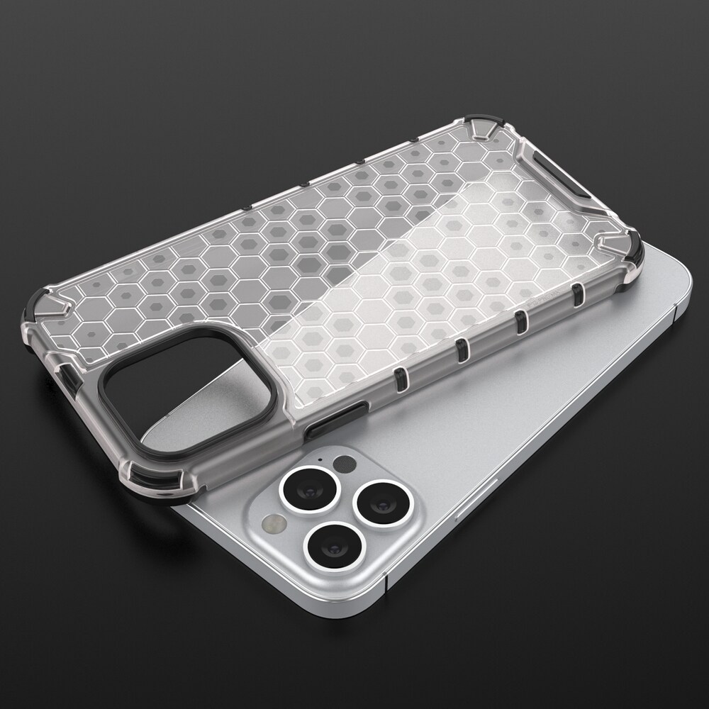 Honeycomb Case panser cover med TPU Bumper til iPhone 13 Pro Max grøn