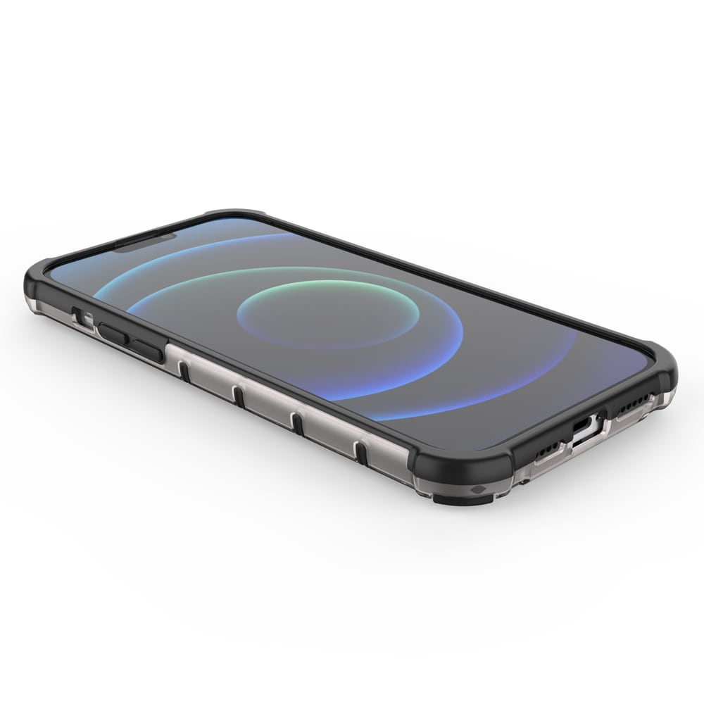 Honeycomb Case panser cover med TPU Bumper til iPhone 13 Pro Max rød