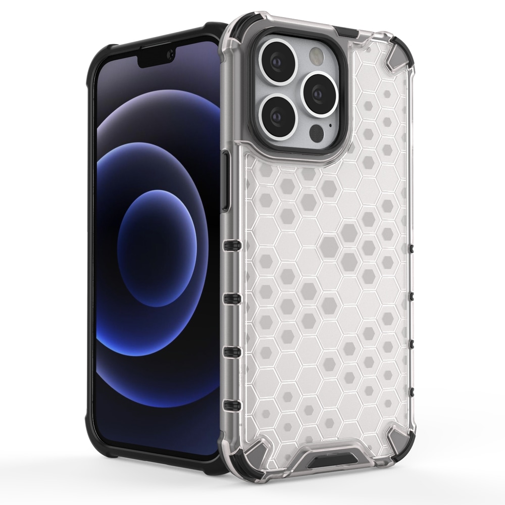 Honeycomb Case panser cover med TPU Bumper til iPhone 13 Pro blå