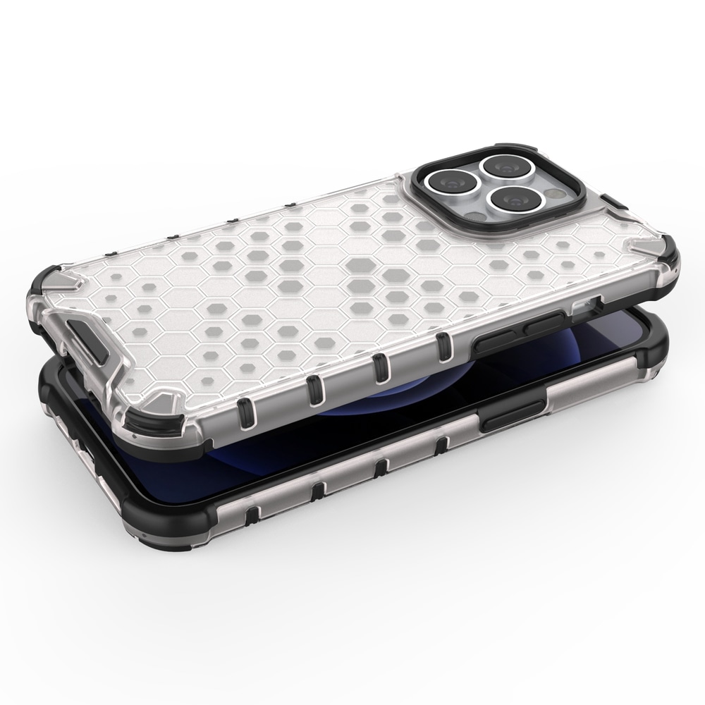 Honeycomb Case panser cover med TPU Bumper til iPhone 13 Pro blå