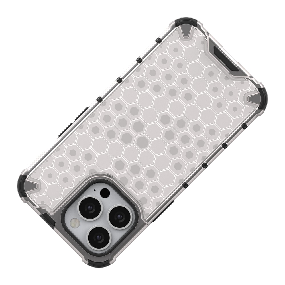 Honeycomb Case panser cover med TPU Bumper til iPhone 13 Pro grøn