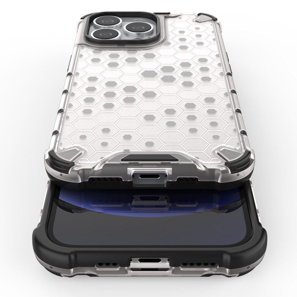 Honeycomb Case panser cover med TPU Bumper til iPhone 13 Pro grøn