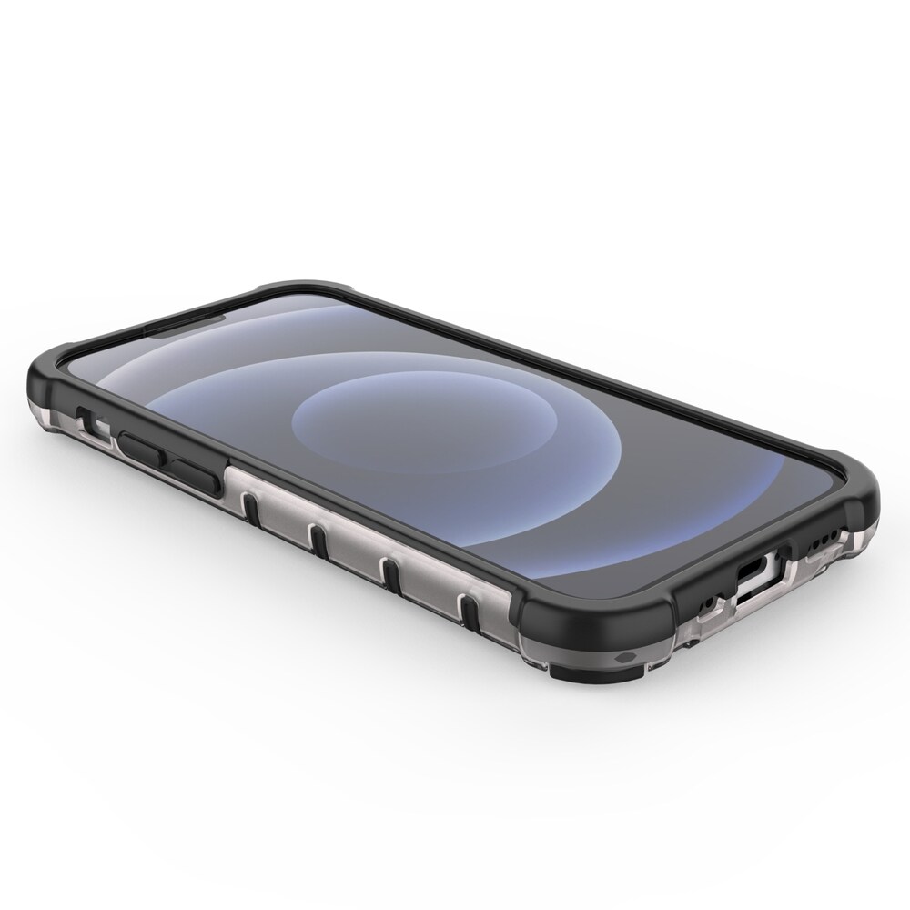 Honeycomb Case panser cover med TPU Bumper til iPhone 13 mini sort