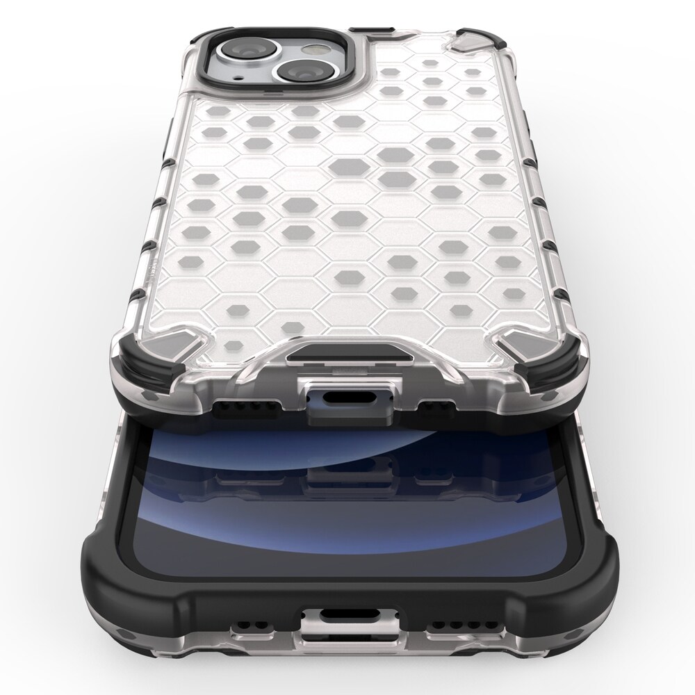 Honeycomb Case panser cover med TPU Bumper til iPhone 13 mini blå