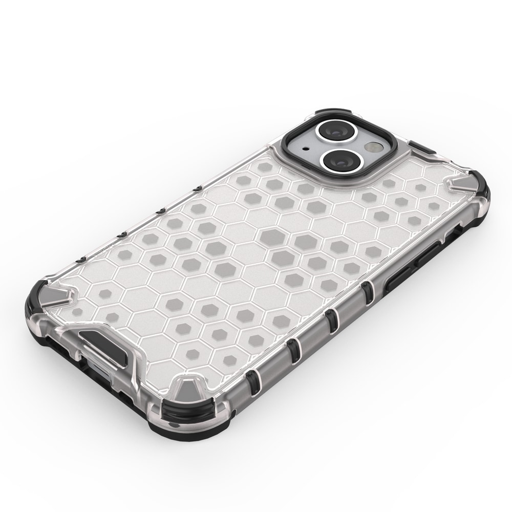 Honeycomb Case panser cover med TPU Bumper til iPhone 13 mini grøn