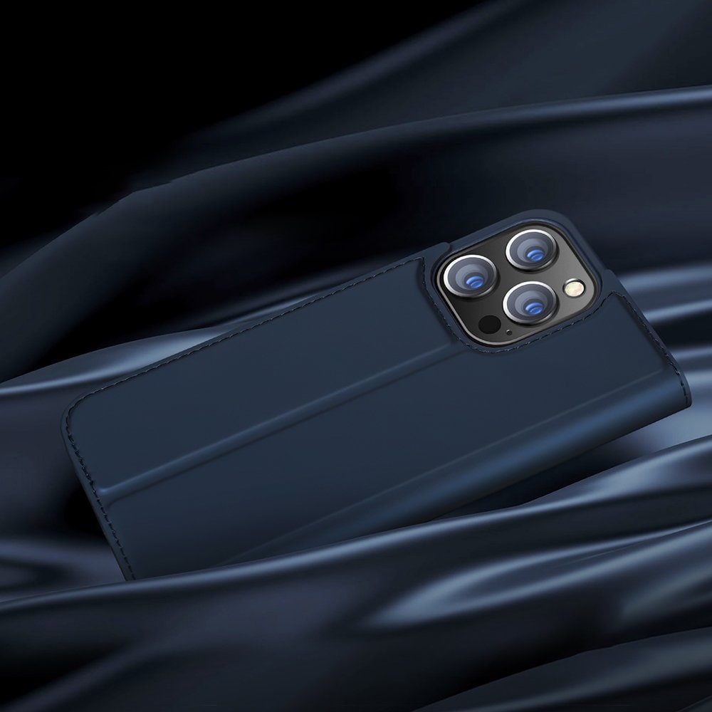 Dux Ducis Skin Pro-etui af bogreoltypen til iPhone 13 Pro blå