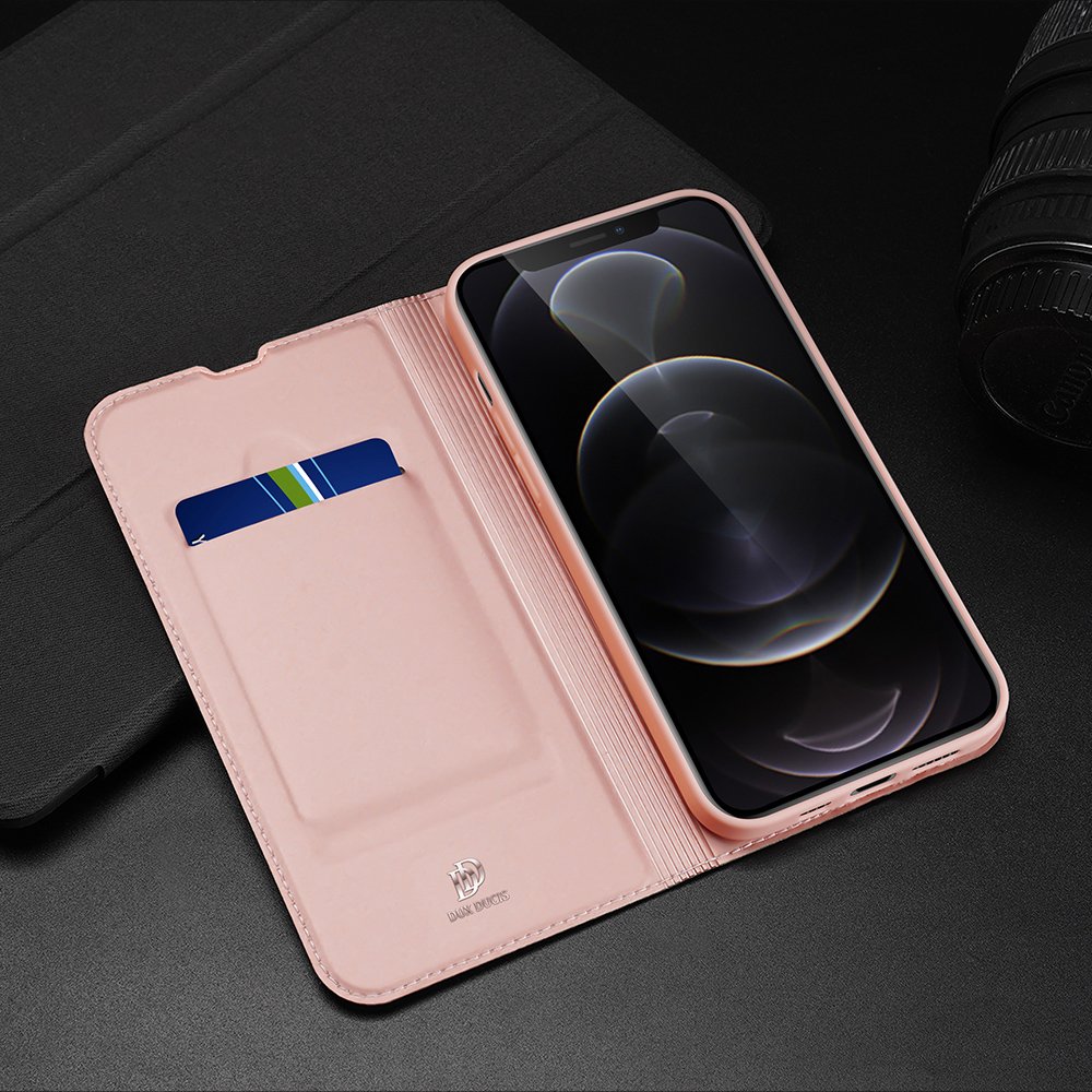 Dux Ducis Skin Pro Bookcase-etui til iPhone 13 Pro pink