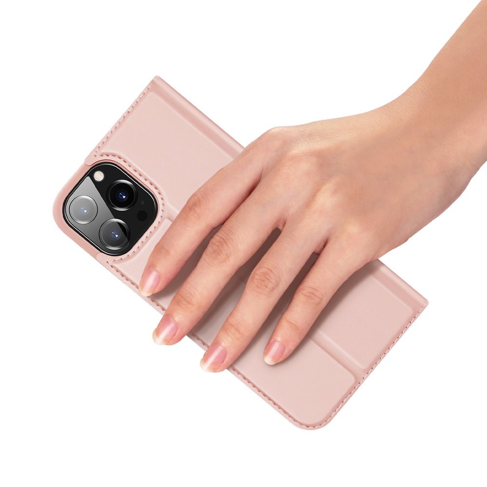 Dux Ducis Skin Pro Bookcase-etui til iPhone 13 Pro pink