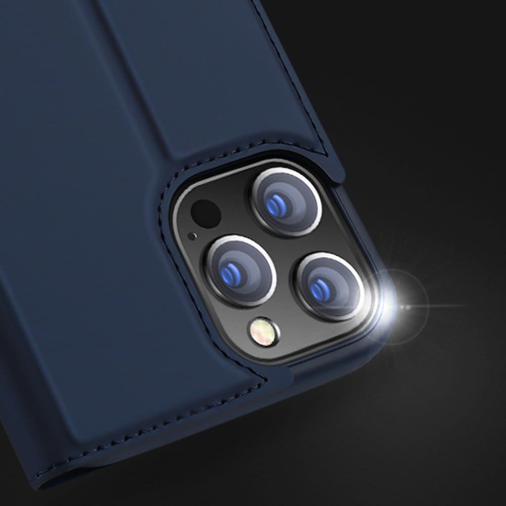 Dux Ducis Skin Pro-etui af bogreoltypen til iPhone 13 Pro golden