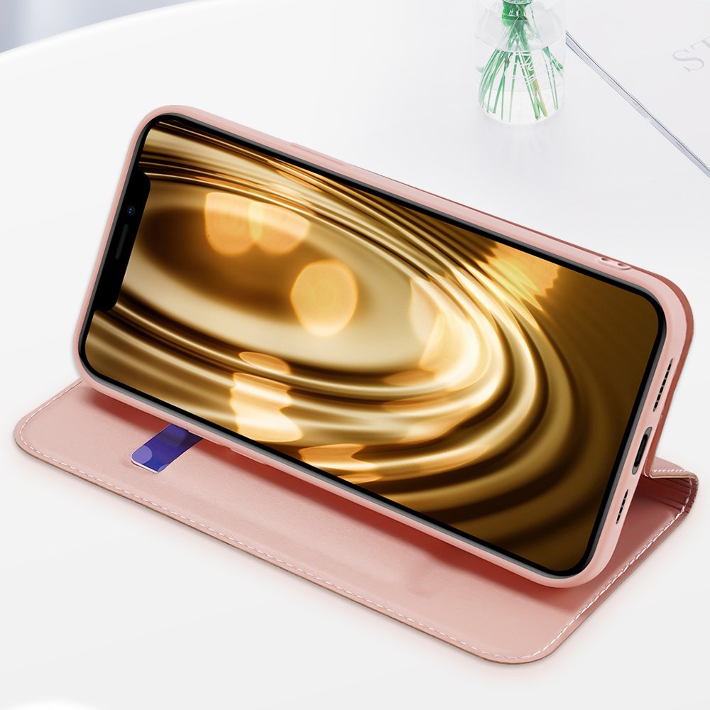 Dux Ducis Skin Pro-etui af bogreoltypen til iPhone 13 Pro golden