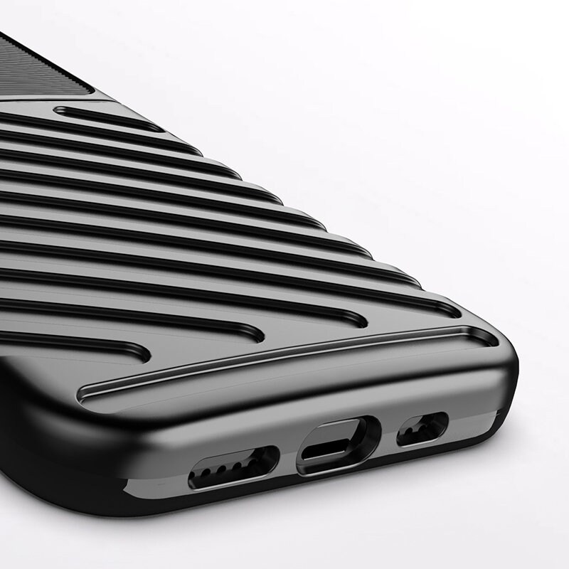 Thunder Case Flexible Tough Rugged Cover TPU-etui til iPhone 13 Pro grøn